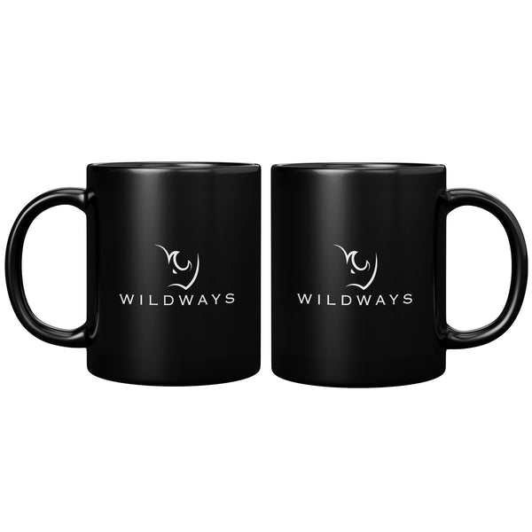 WILDWAYS Logo 11oz Black Mug