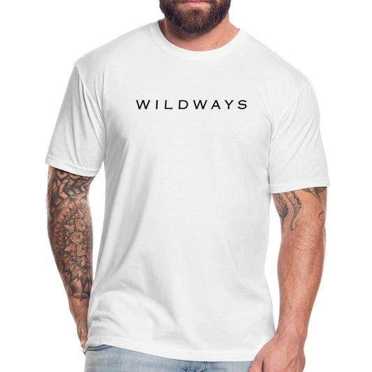WILDWAYS Original White Fitted Cotton/Poly T-Shirt by Next Level - white