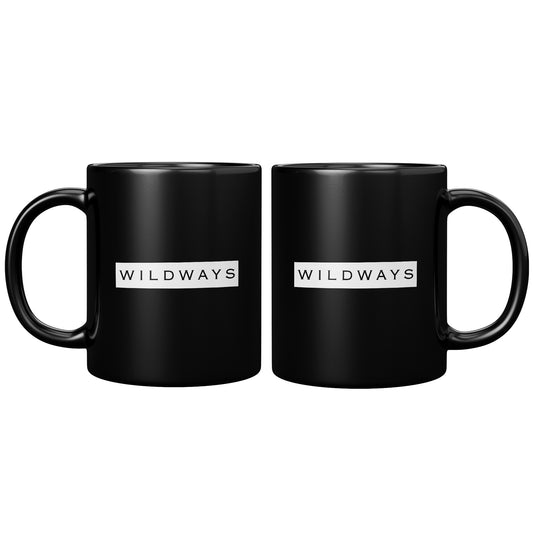 WILDWAYS Black Mug - 11oz