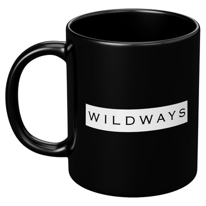 WILDWAYS Black Mug - 11oz