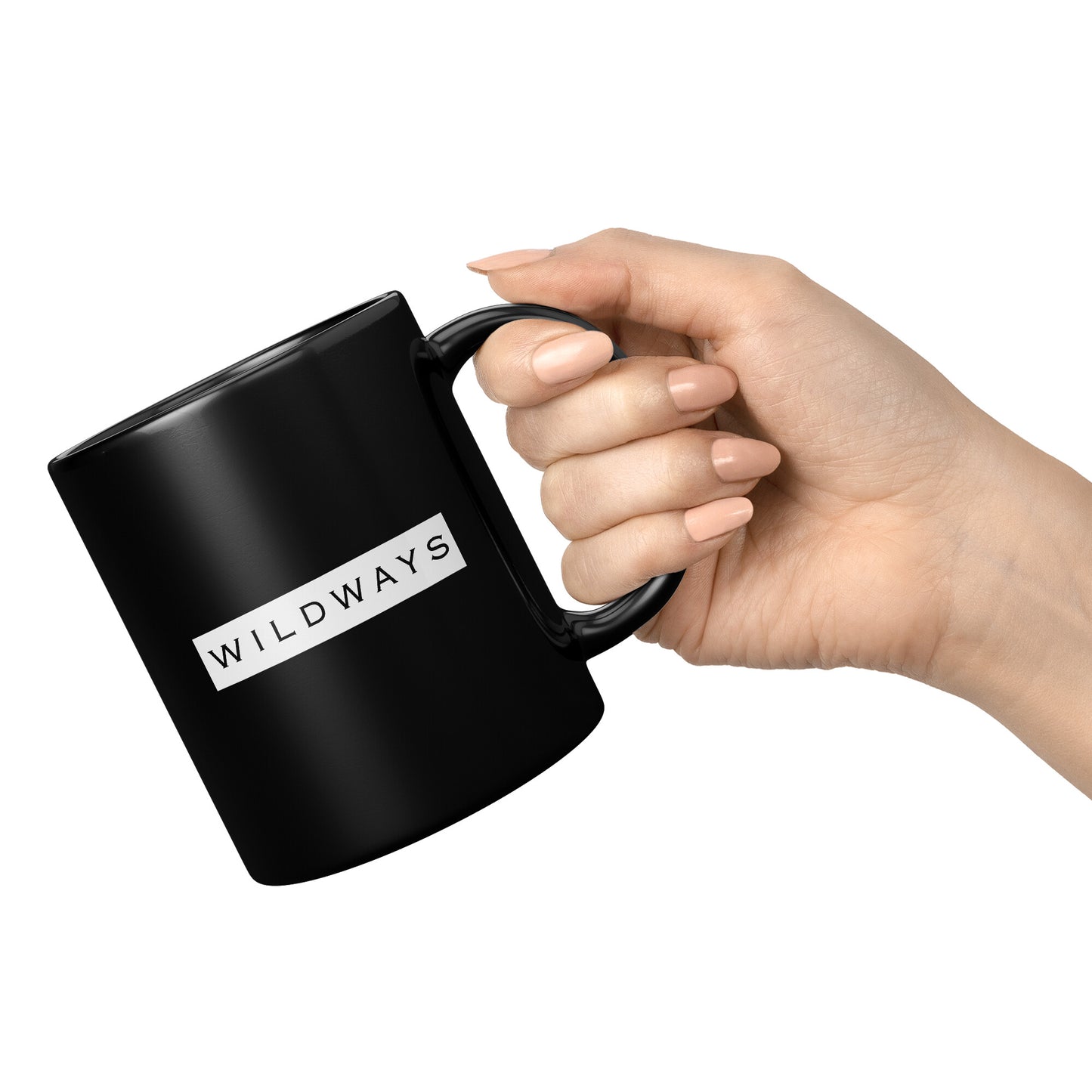 WILDWAYS Black Mug - 11oz