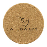 WILDWAYS Logo Round Cork Coaster