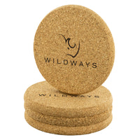 WILDWAYS Logo Round Cork Coaster