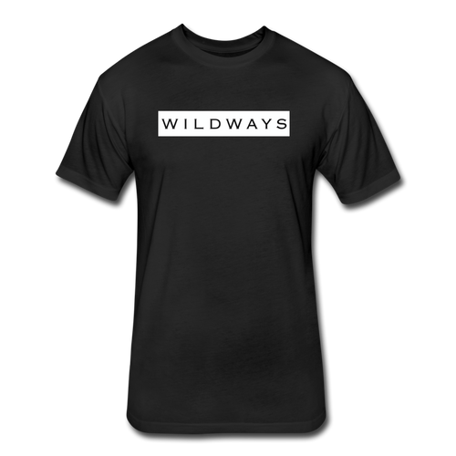 WILDWAYS Black/White Highlight Fitted Cotton/Poly T-Shirt by Next Level - black