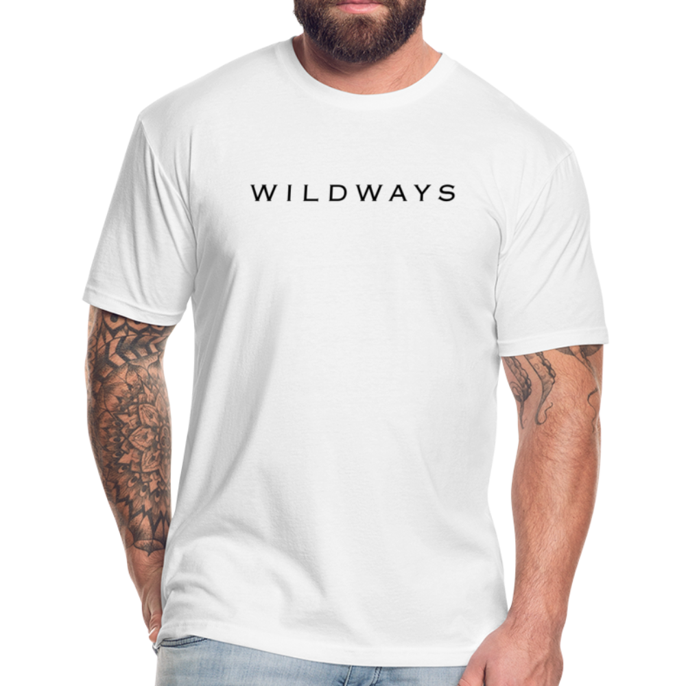 WILDWAYS Original White Fitted Cotton/Poly T-Shirt by Next Level - white