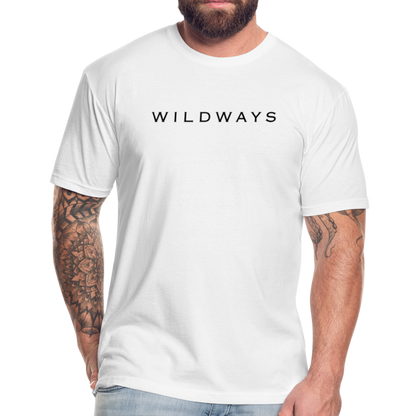 WILDWAYS Original White Fitted Cotton/Poly T-Shirt by Next Level - white