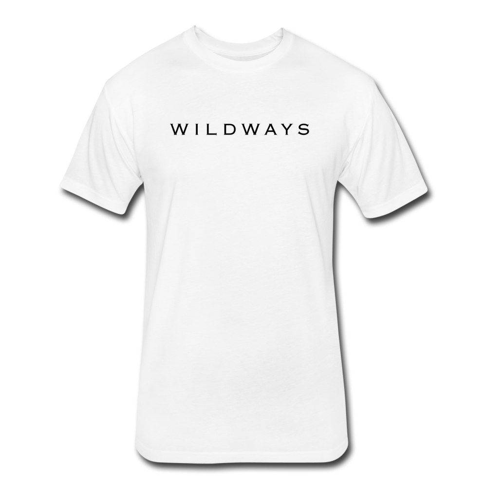 WILDWAYS Original White Fitted Cotton/Poly T-Shirt by Next Level - white