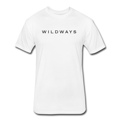 WILDWAYS Original White Fitted Cotton/Poly T-Shirt by Next Level - white