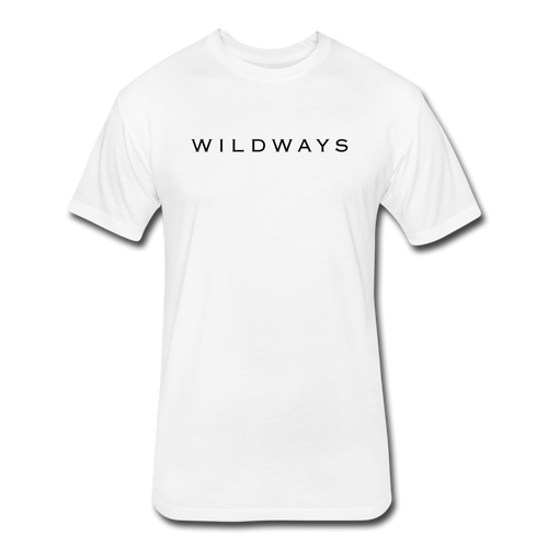 WILDWAYS Original White Fitted Cotton/Poly T-Shirt by Next Level - white