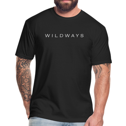 WILDWAYS Black Original Fitted Cotton/Poly T-Shirt by Next Level - black