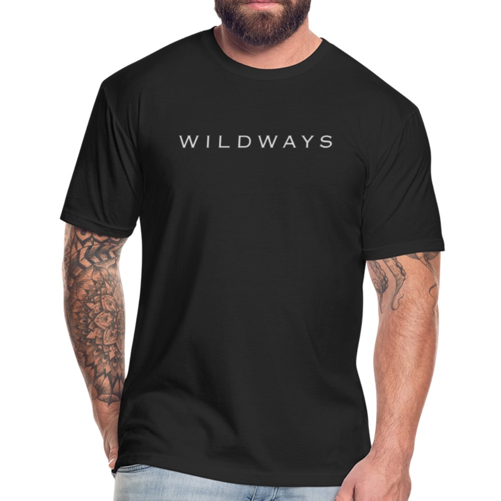 WILDWAYS Black Original Fitted Cotton/Poly T-Shirt by Next Level - black